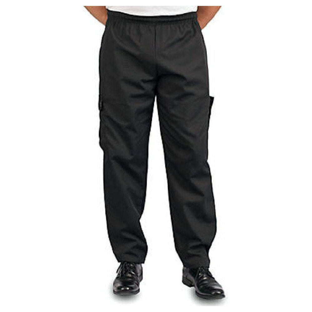 KNG 11383XL Kng 3xl Baggy Chef Pants Black