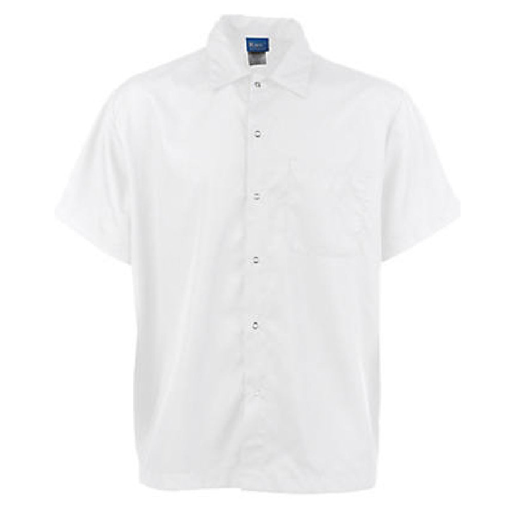 KNG 1140L Kng Lg Cook Shirt Frontsnap White