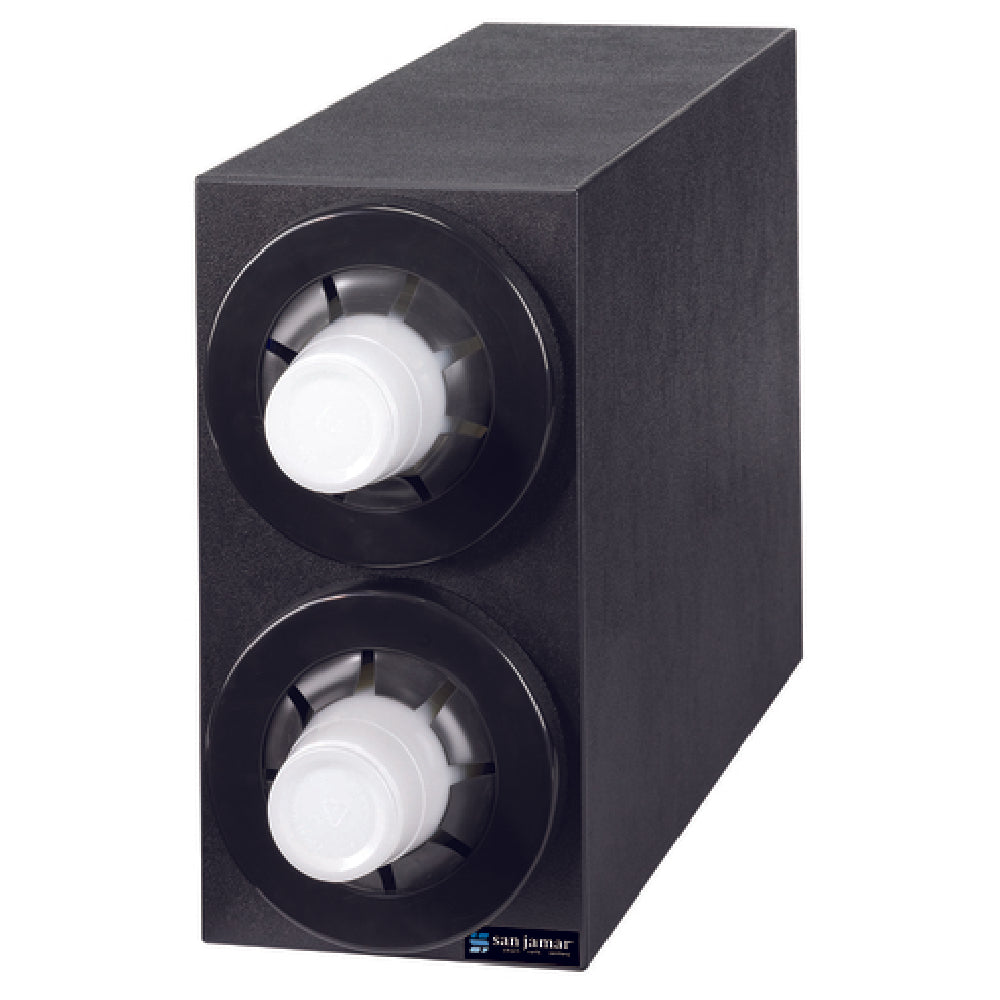 San Jamar C2952BK Sentry™ Beverage Cabinet 7-3/4"L X 23-3/4"W X 15-1/8"H Contains (2) Cup Dispensers (C5450C)