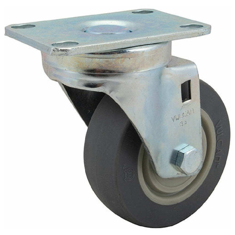 Private Label 1201015 Caster Plate 3 1/2" Gry