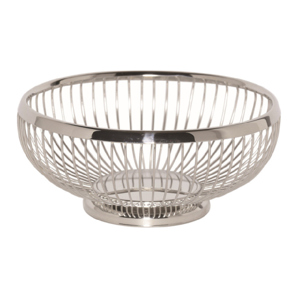 Service Ideas WBR7PS Service Ideas Standard Wire Basket Round Polished Stainless