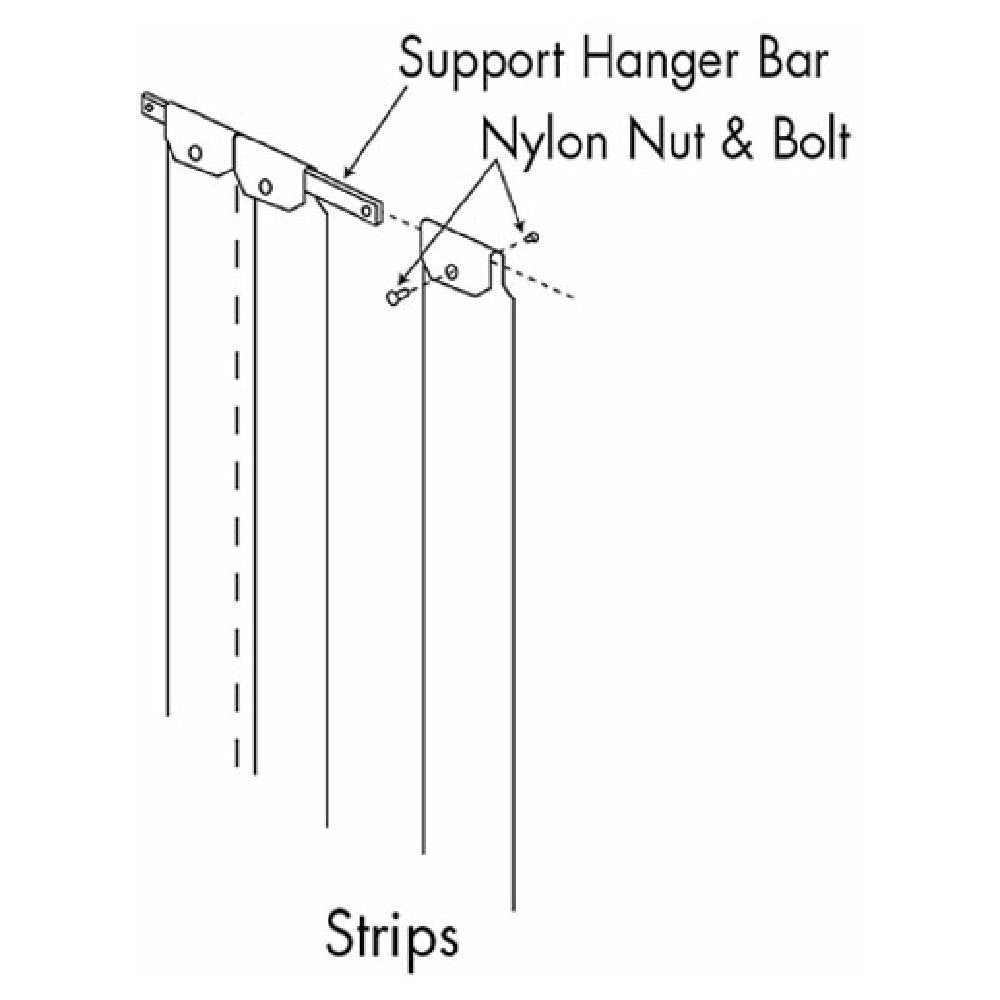 Kason 401SC8085090 Kason 401sc8085090 Strip Curtain 8 X 90