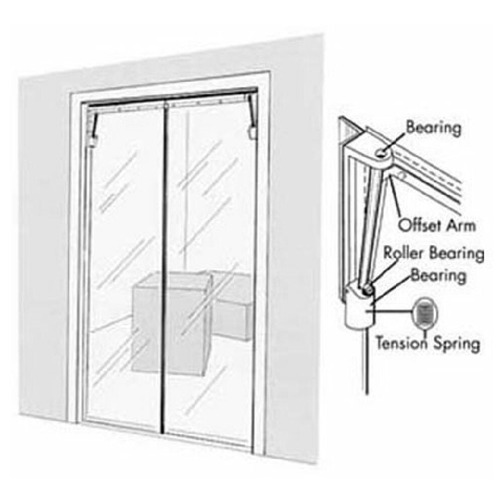 AllPoints 1241280 Door Swinging Clear Vu 36x78