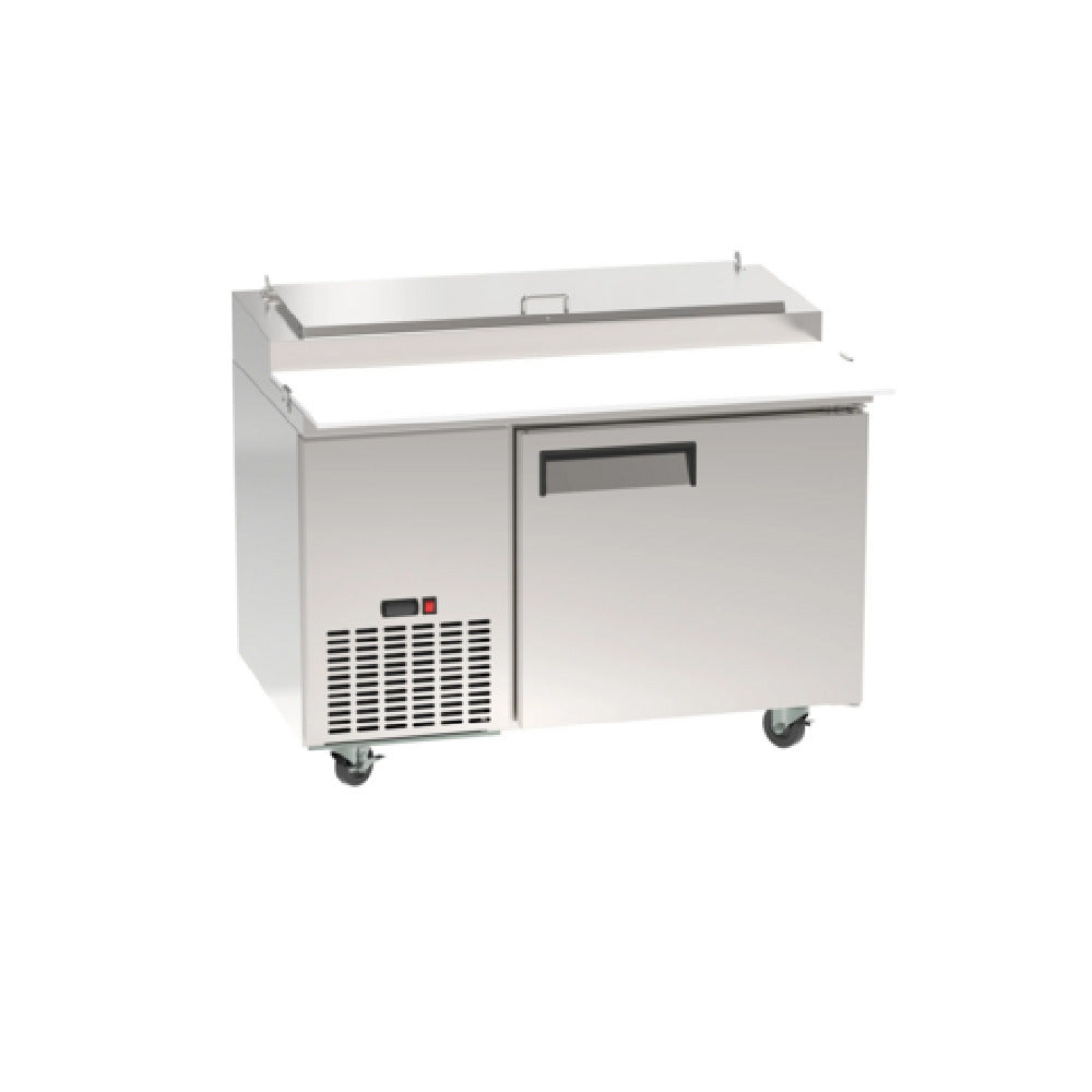 Hubert 158295 - Kratos 67K-041 50" Refrigerated Pizza Prep Table, 1-door, Holds 33°F To 40°F Temperature