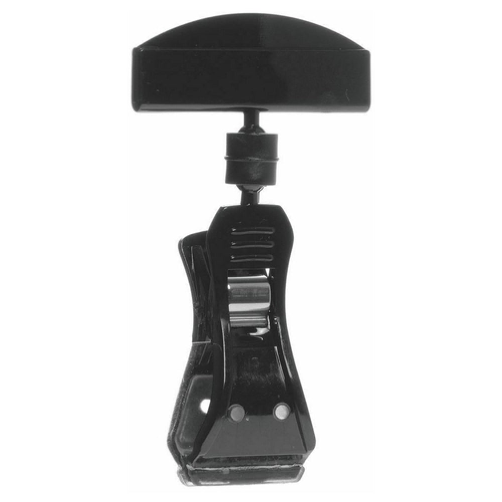 Hubert 81782 - Sign Holder, 4"H, Rubber Lined Clip-on (opens To 1-1/8")