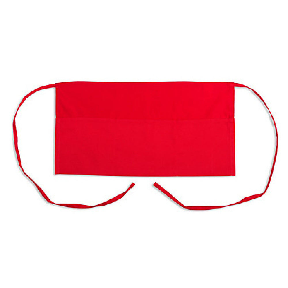 AllPoints 1360RED 11 In Waist Apron Reversable Red 3 Pocket