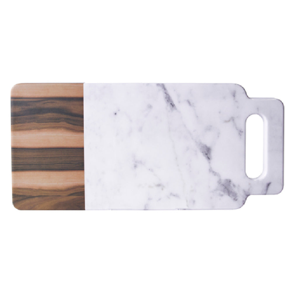 GET Enterprises M715RCM-HWC Elite Global Solutions Melamine Serving Board 15"L X 7"W X 7/8"H