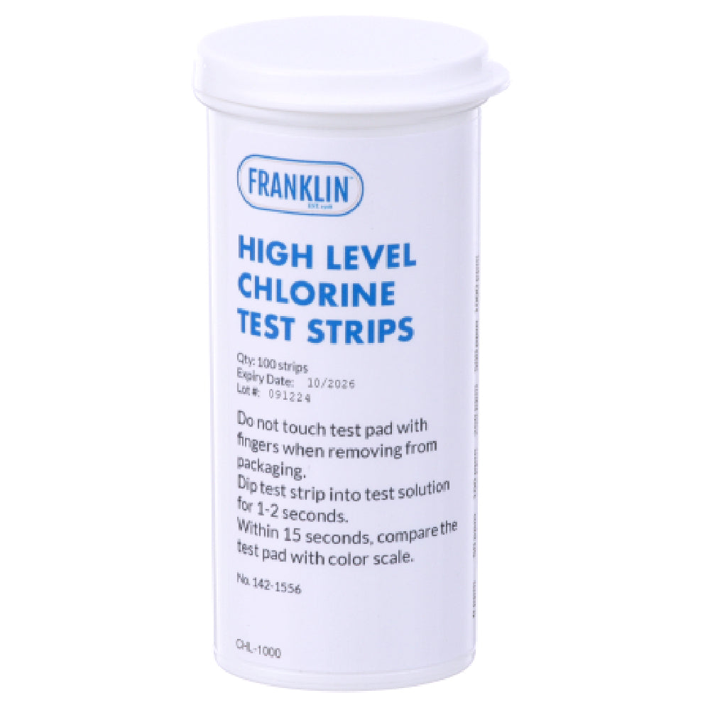 Private Label 1421556 Strips Chlorine Test Hi 100