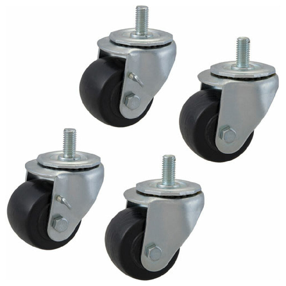 TRUE 830280 Caster Stem 2 1/2"od Sw Ivel Black Set/4
