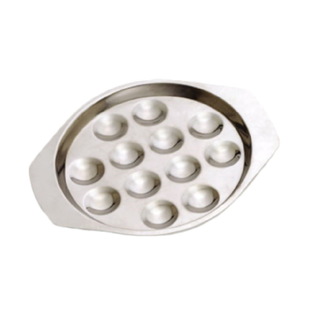 Alegacy Foodservice Products 3012 Snail (Escargot) Dish 7-1/4" Dia. 12 Hole