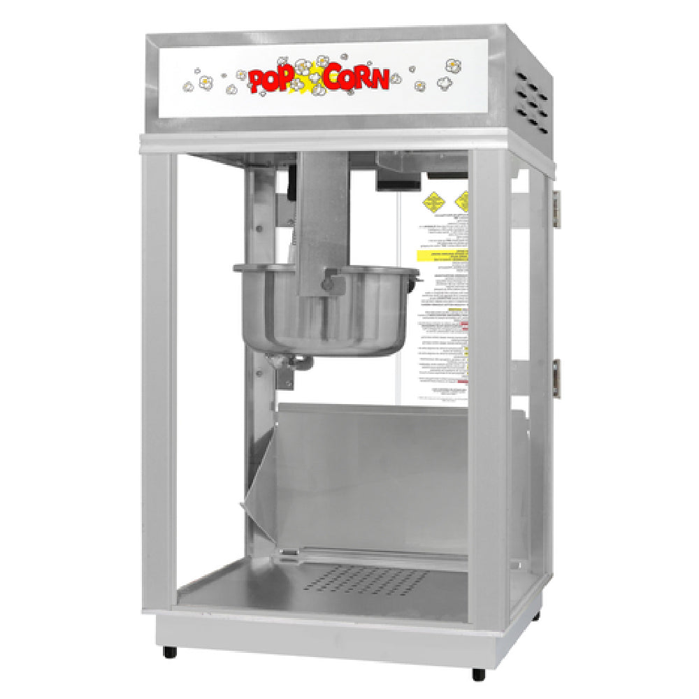 Gold Medal 2661 Deluxe 60 Special Popcorn Popper Electric Stainless Steel Version With Lighted Sign