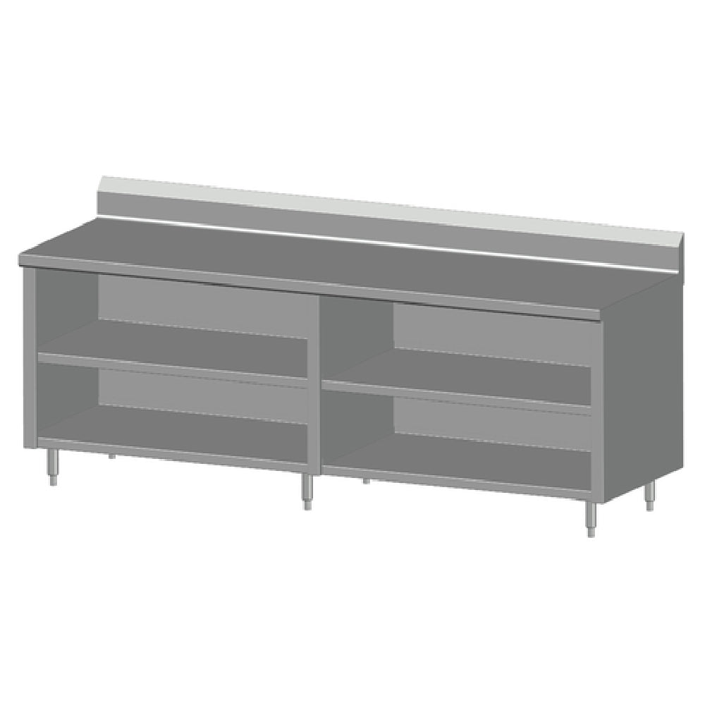 SPG 8CBT-30B - Universal Stainless Work Table, Cabinet Base With Open Front, 96"W X 30"D