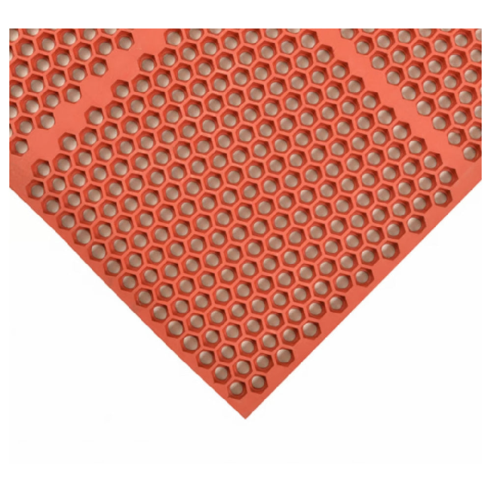 AllPoints 16506 T15 Optimat 3' X 6' Drainage Antifatigue Red