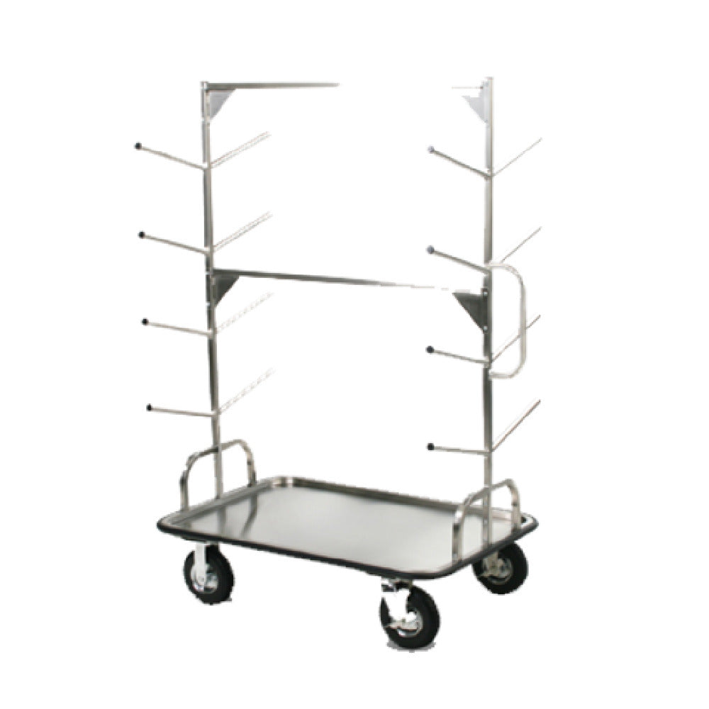 Forbes Industries 2569 Ski Transport Cart Brushed Stainless Steel 1" Square Tubular Frame
