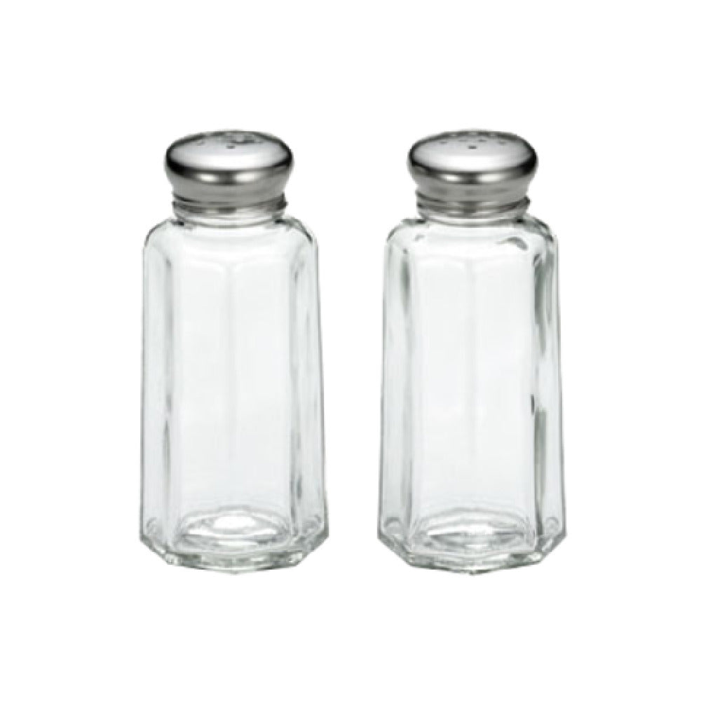 TableCraft Products 155S&P-2 - Salt/Pepper Shaker, 2 Oz., 1-5/8"L X 1-5/8"W X 4"H