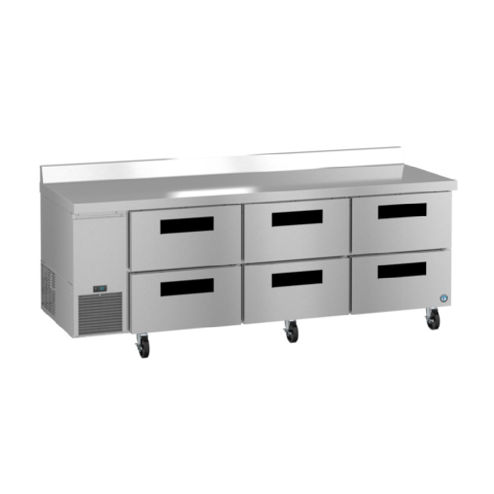 Hoshizaki WLR93B-D6 - Steelheart Series Worktop Refrigerator, Reach-in, Three-section