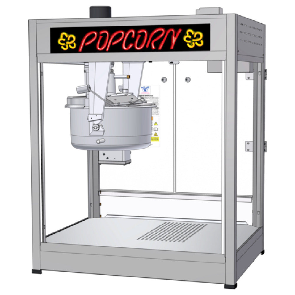 Gold Medal 2556-00-801 - Discovery 32 Oz. Popcorn Popper With Base, Electric, Front Counter