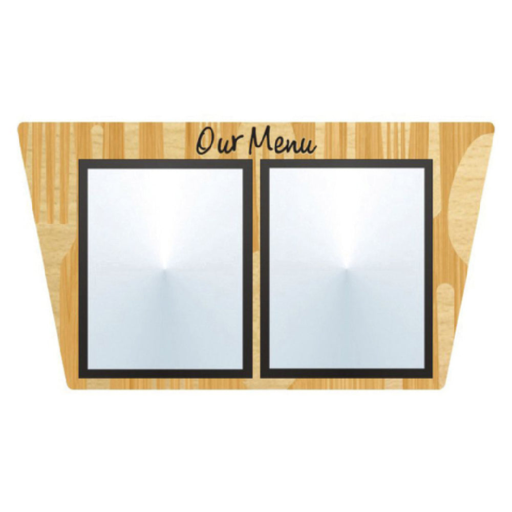 Hubert 58972 - Menu Board, 2-pocket, Wall-mount