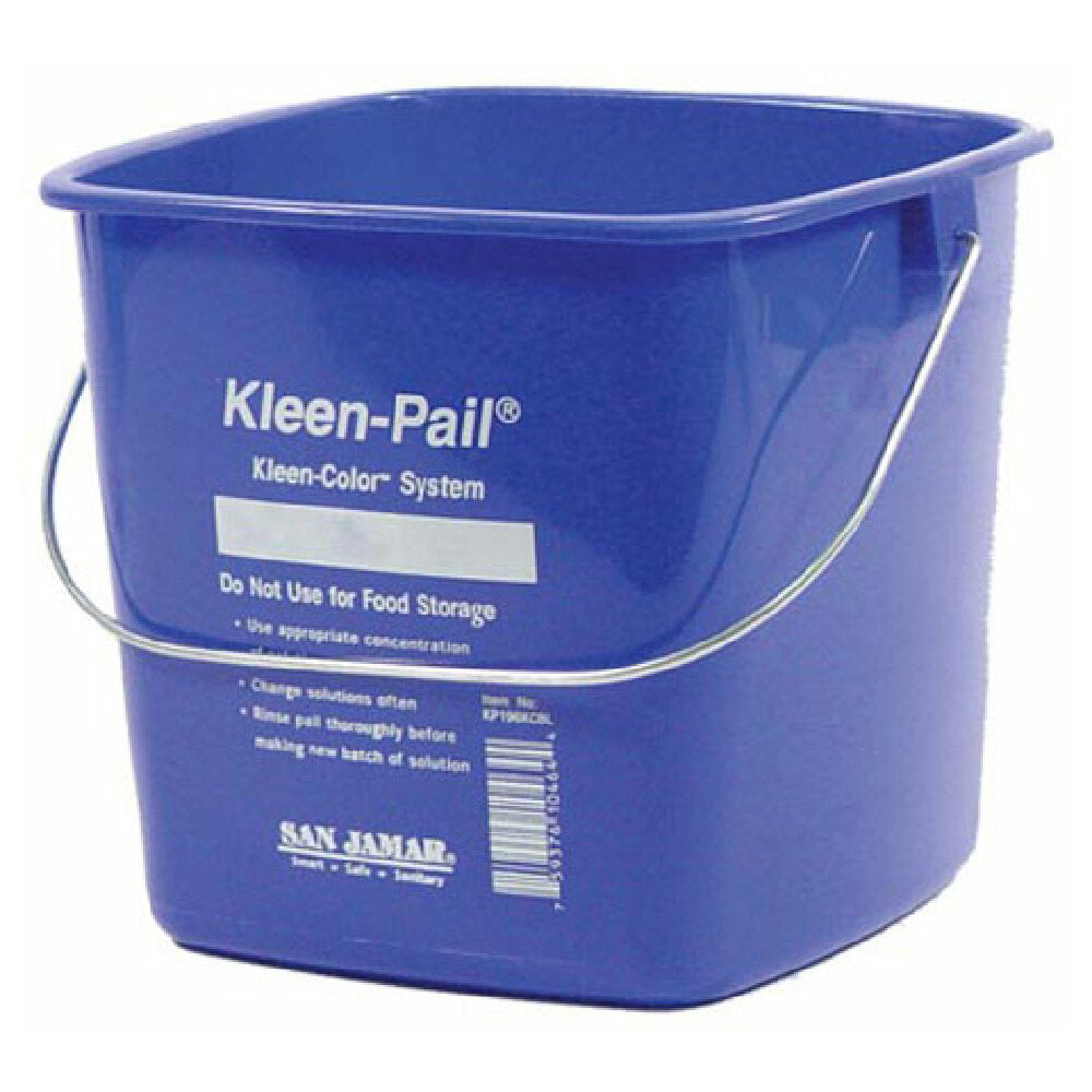 San Jamar SJKP196KCBL Pail 6qt Blue San