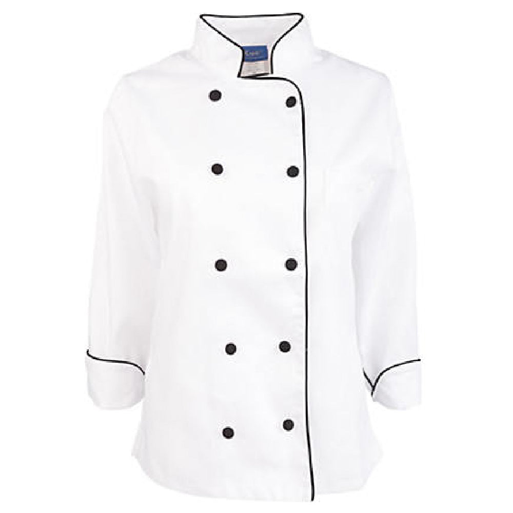 KNG 1879XS Kng Xs Ladies Chef Coat Executive Long Sleeve
