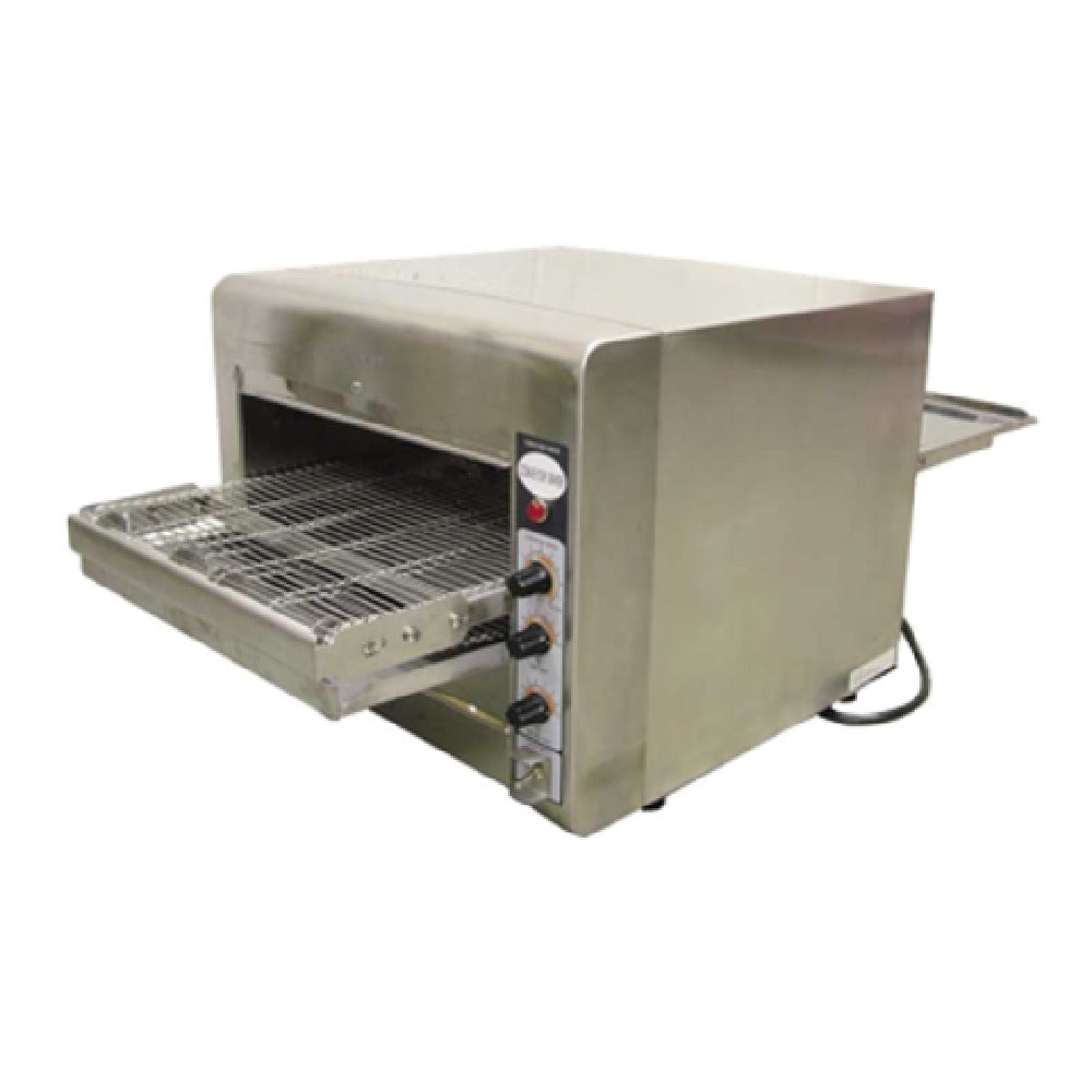 Omcan 11387 (CE-TW-0356) Conveyor Toaster 14.3"W X 3.3"H Opening 14" Wide Belt