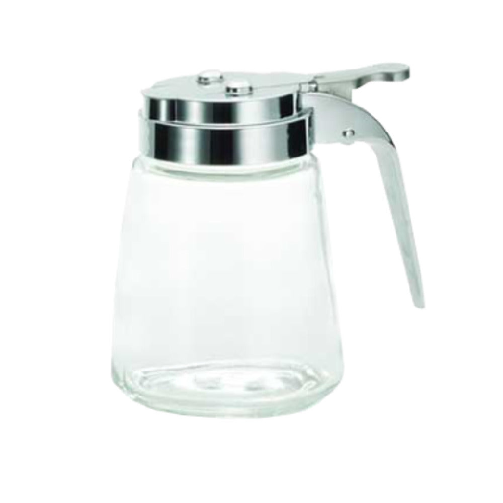 TableCraft Products 1371CP - Modern Glass Dispenser, 12 Oz., Chrome Plated ABS Top (fits Rack Model Number 1370R)