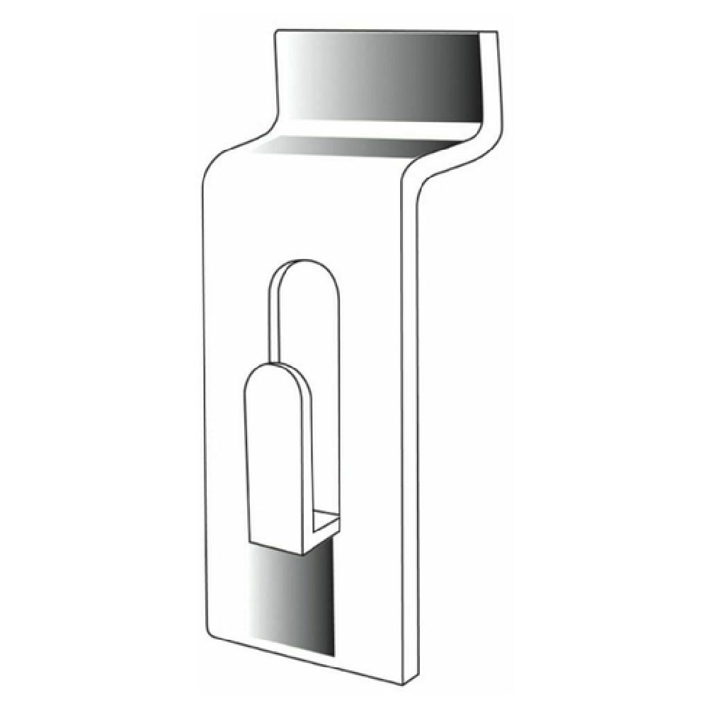 Hubert 71812 - Slatwall Picture Hanger, 1" X 3", 1/4" Notch Depth