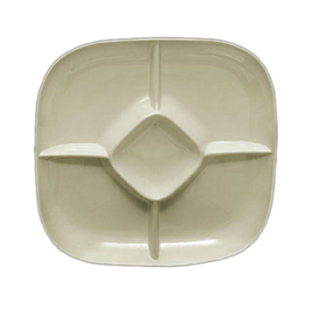 Thunder Group PS1515V Chip & Dip Platter 15" 5-compartment