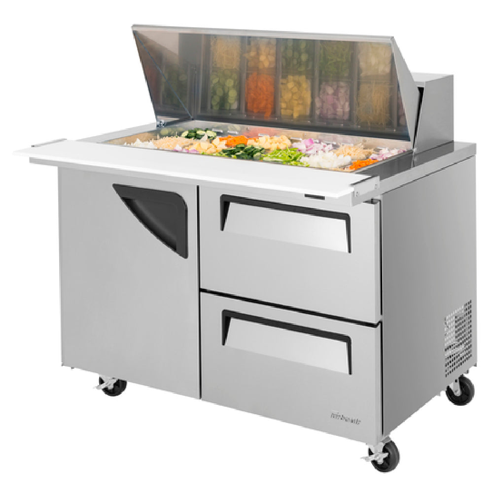 Turbo Air TST-48SD-18-D2-N Super Deluxe Sandwich/Salad Mega Top Unit Two-section