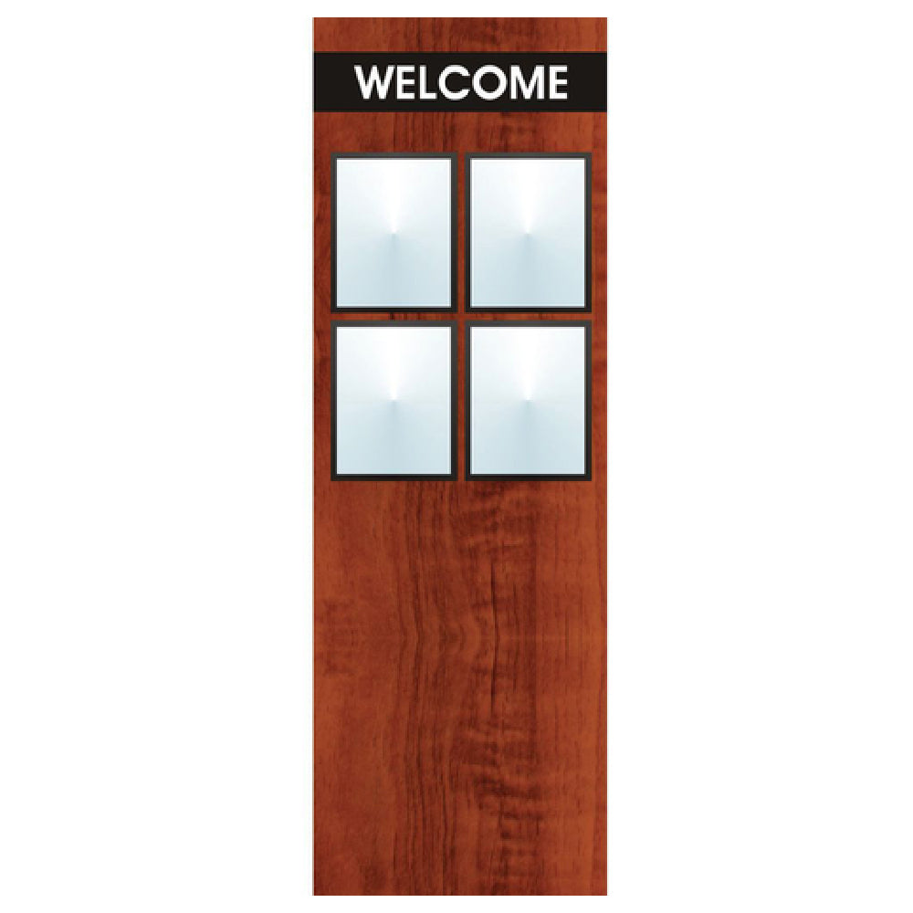 Hubert 36583 - Menu Board, 8-pocket, Floor Stand