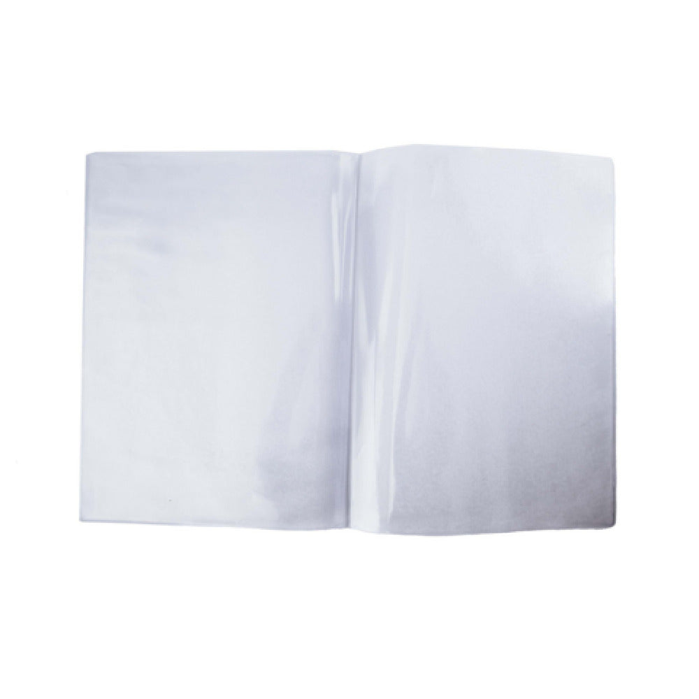 Risch 200 8.5X11 12GA Clear Vinyl Menu Cover 8-1/2" X 11" Double Pocket