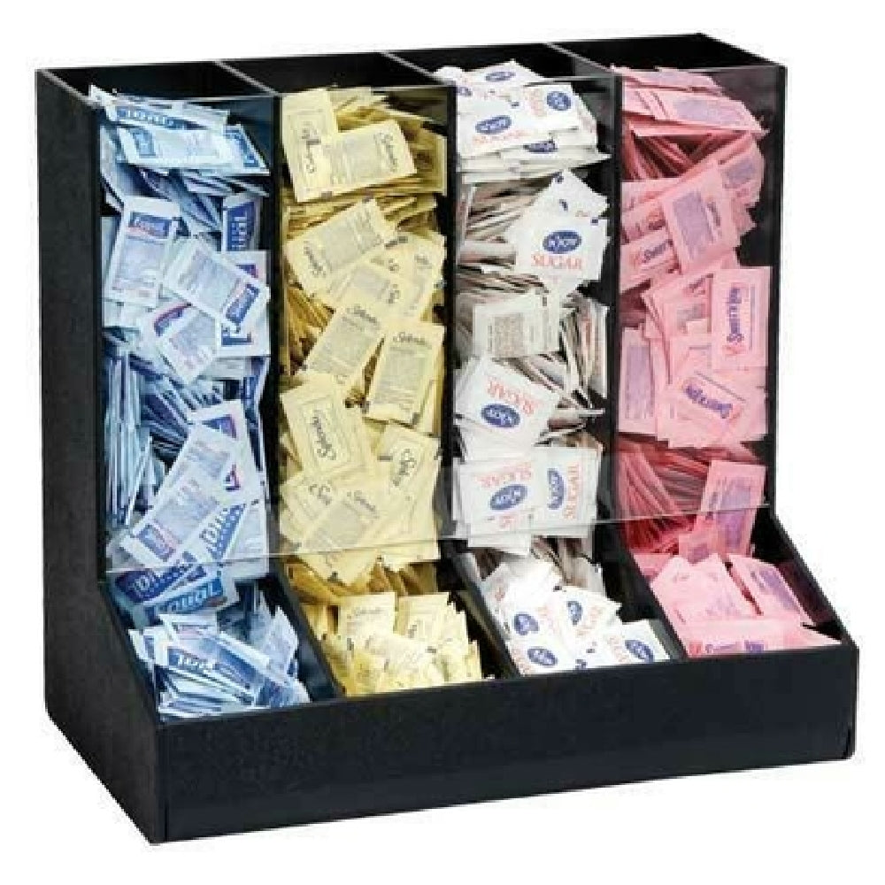 Dispense-Rite GFBO-4BT - Packeted Condiment Organizer, 4 Sections, 16-3/4" H X 17" W X 10" D