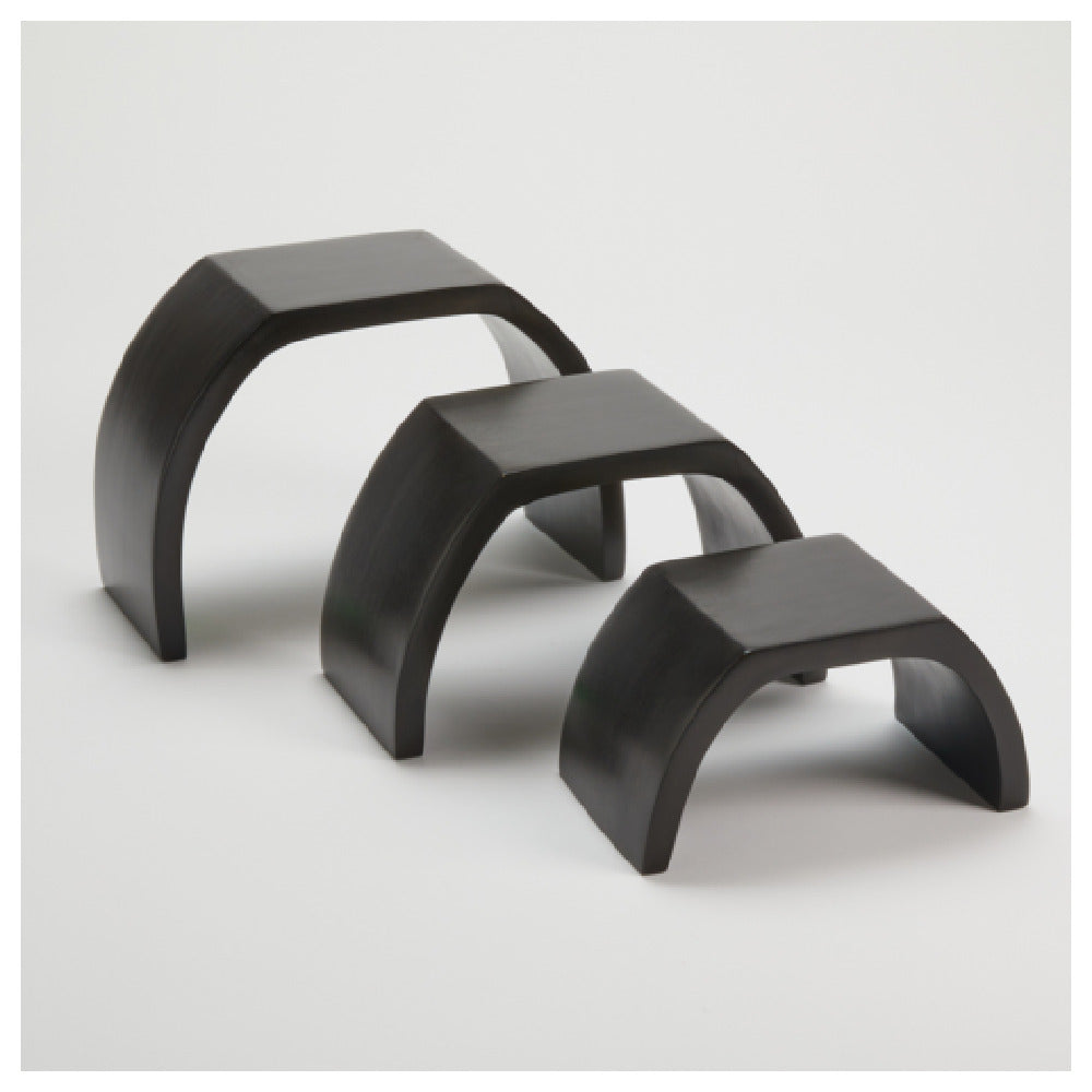 American Metalcraft MWR3 Riser Wood Arched