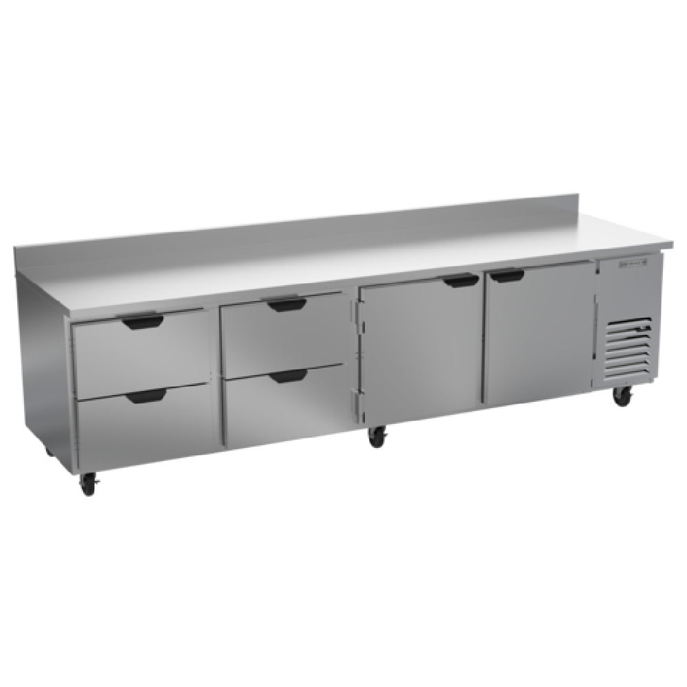 Beverage Air WTRD119AHC-4 Worktop Refrigerator Four-section 35-1/2" Working Height