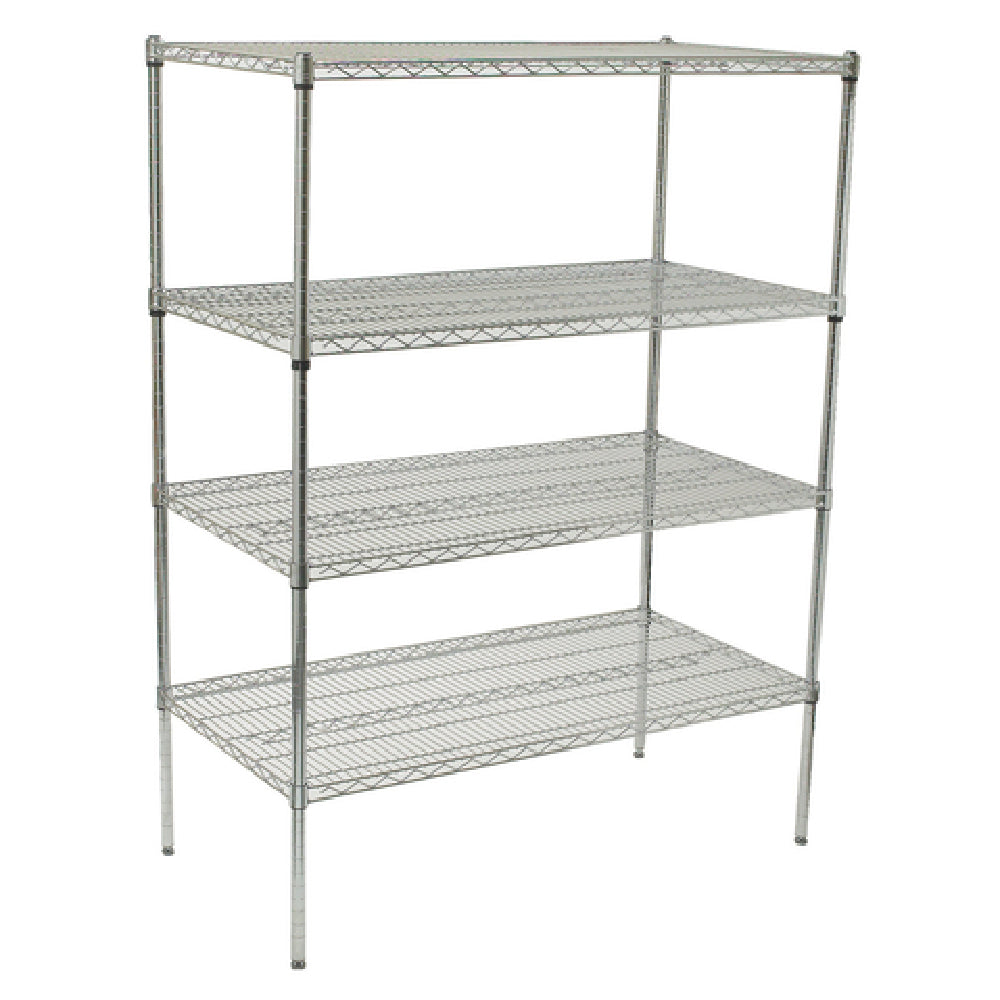 Winco VCS-1836 Wire Shelving Set 18" X 36" X 72" 4 Tiers