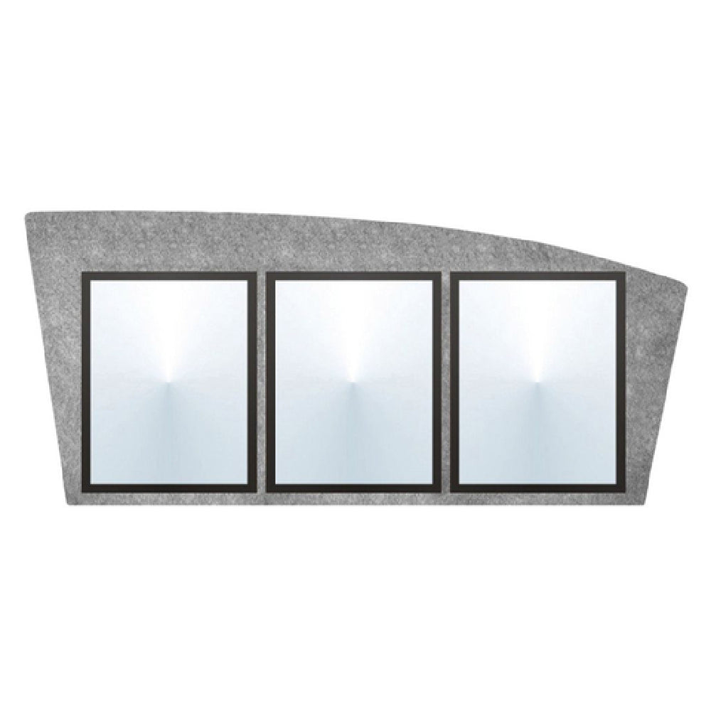 Hubert 52156 - Menu Board, 3-pocket, Wall-mount