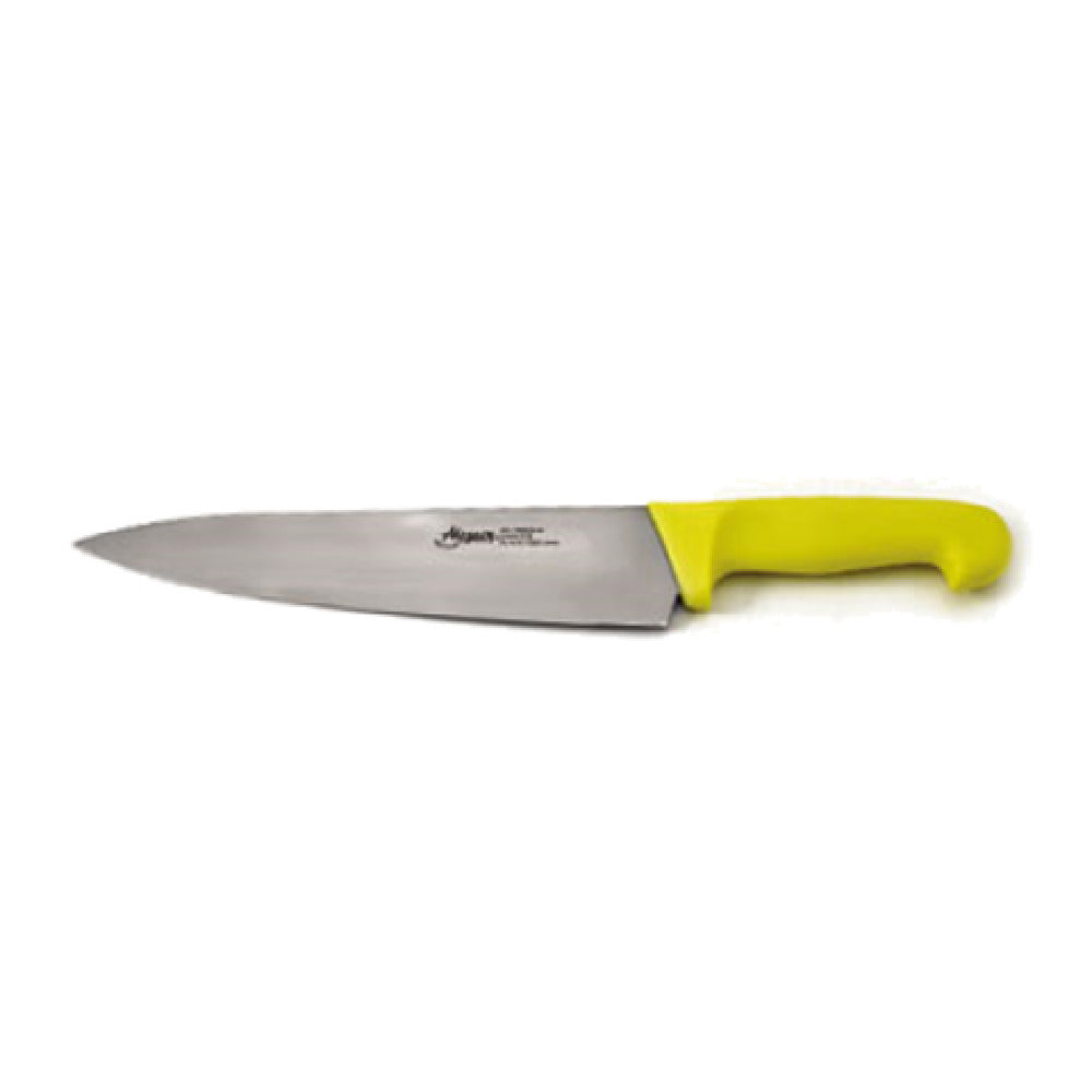 Alegacy Foodservice Products PCB12910YL ColorCode Cook's Knife 10" Blade Rigid Molybdenum Stainless Steel Blade