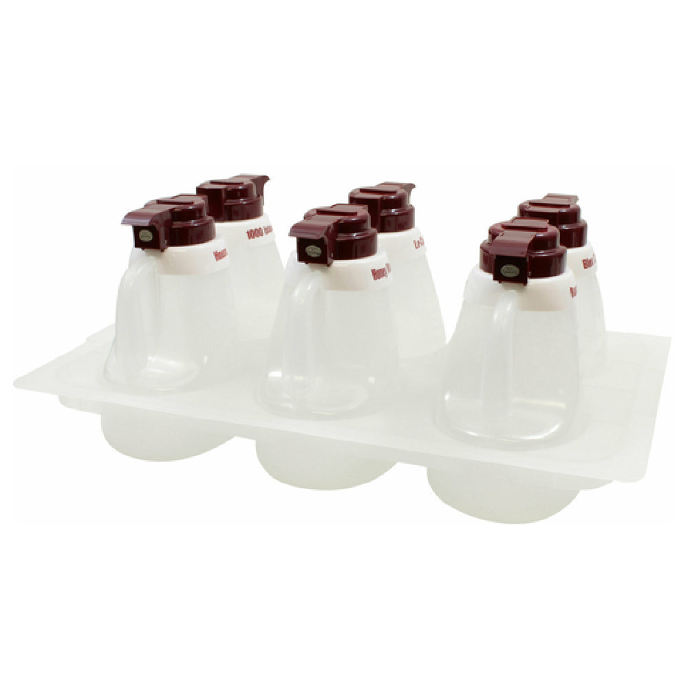 TableCraft Products 483 - Salad Dressing Dispenser Set, Includes (1) 20-5/8" X 12-5/8" Plastic Tray