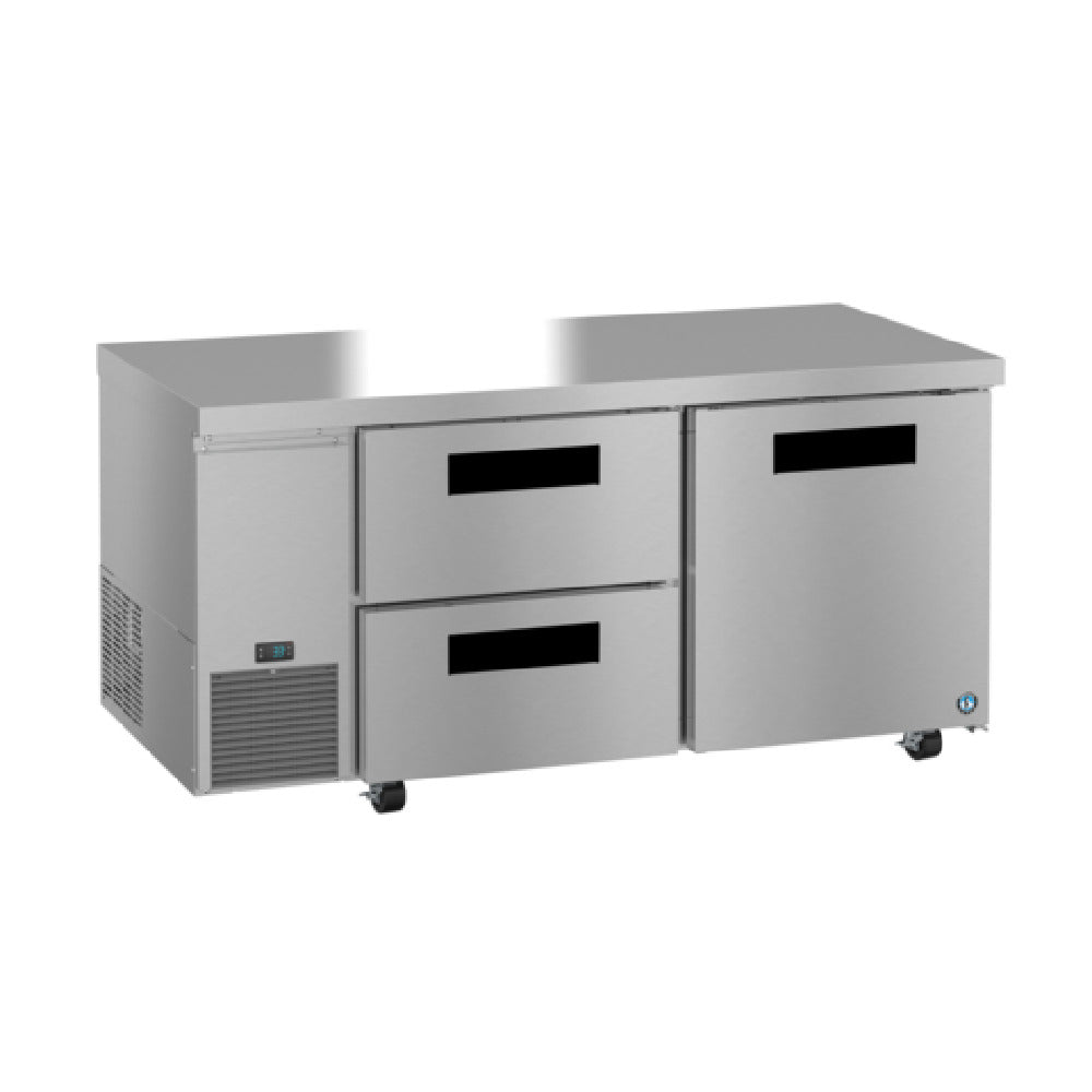 Hoshizaki ULR67B-D2 - Steelheart Series Undercounter Refrigerator, Reach-in, Two-section