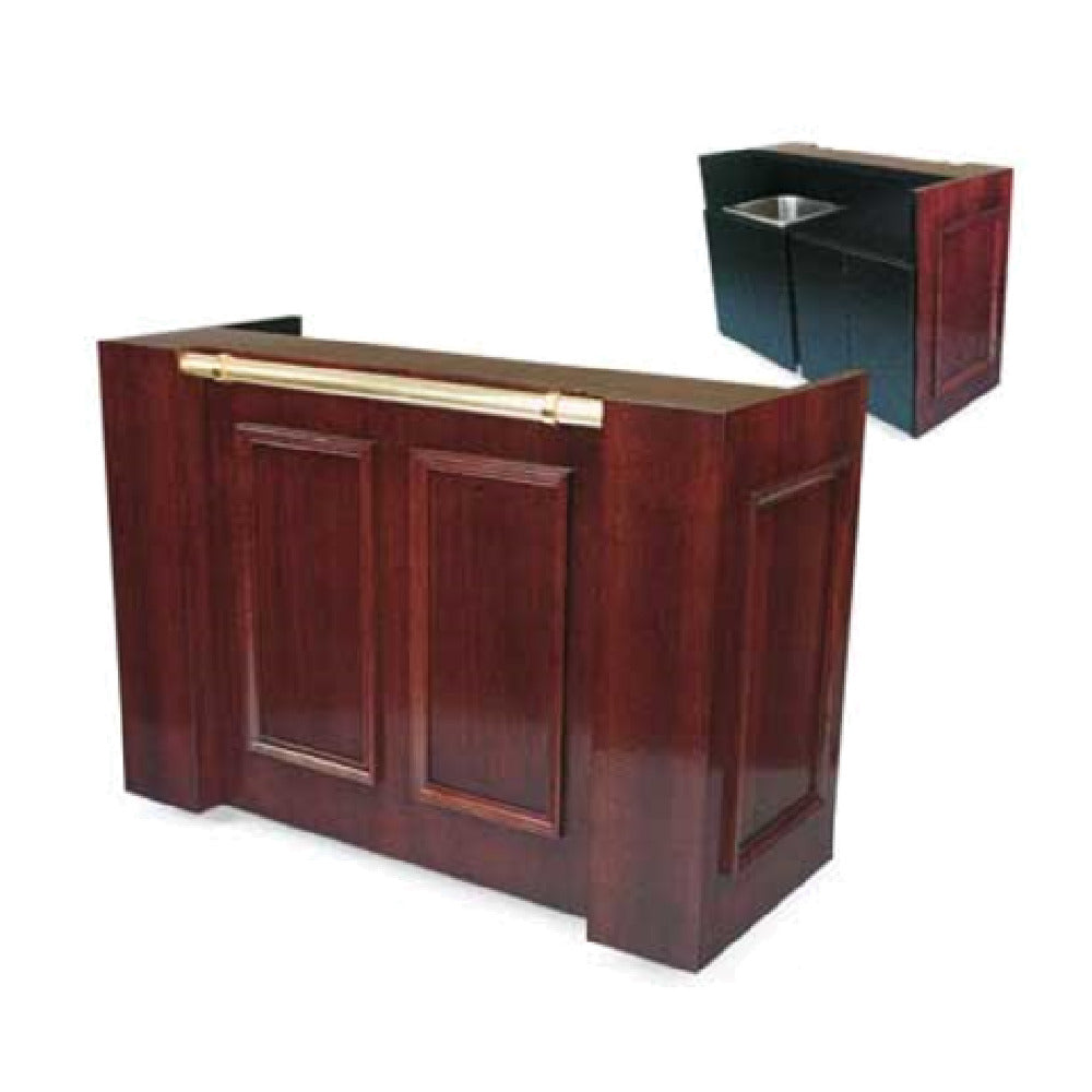 Forbes Industries 5784-6 Mobile Bar 25"W X 72"L X 43-1/2"H 6 Ft. Bar Length