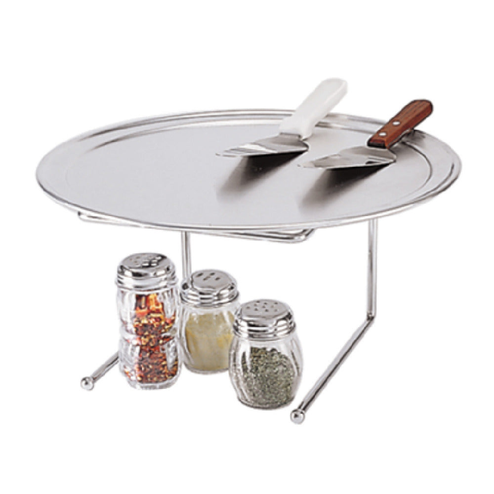 Admiral Craft PZST-9 Pizza Stand 9" X 8" X 7"H 5/16" Chrome Plated Steel Rod