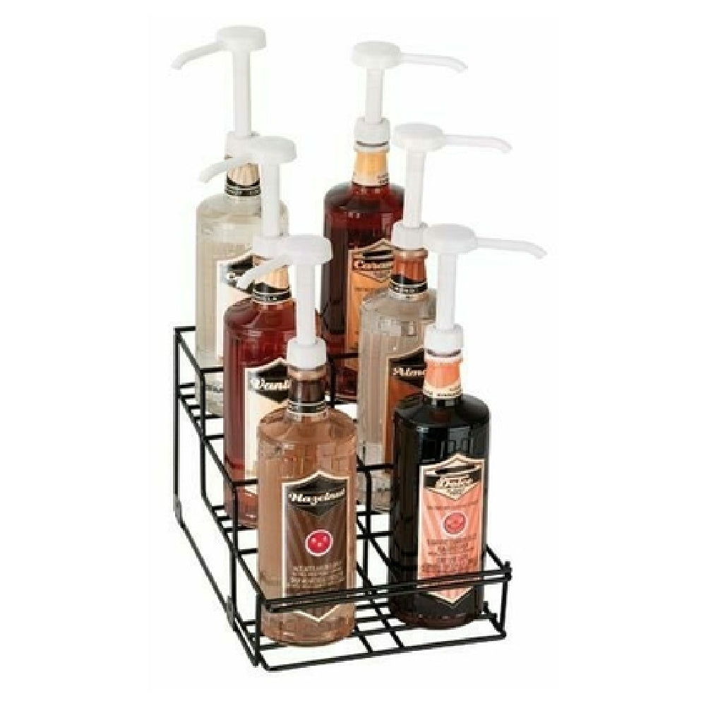 Dispense-Rite WR-BOTL-6 - Bottle Organizer, Wire Rack, 6 Section