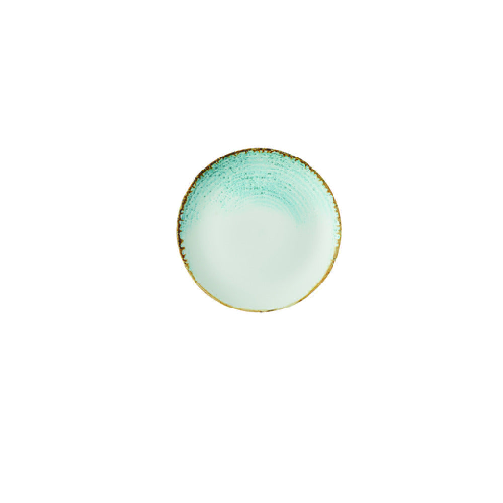 Churchill China HAAMEVP61 Coupe Plate 6.5" Dia. Accents Aquamarine Evolve
