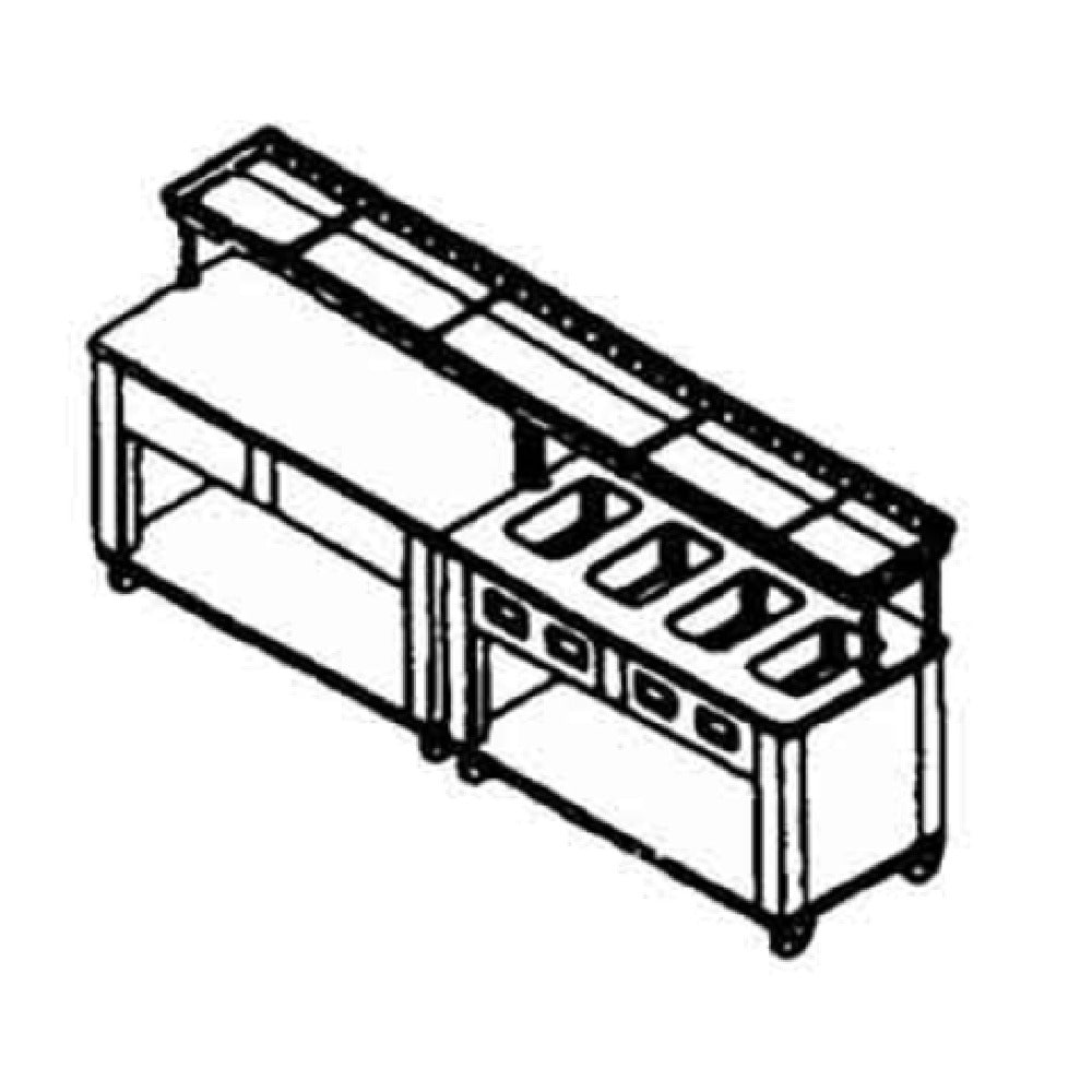 Piper Products ESC-32 - Tray Make-Up Conveyor, Top Mount For 32" Elite Unit, Non-powered Skate-wheel Conveyor