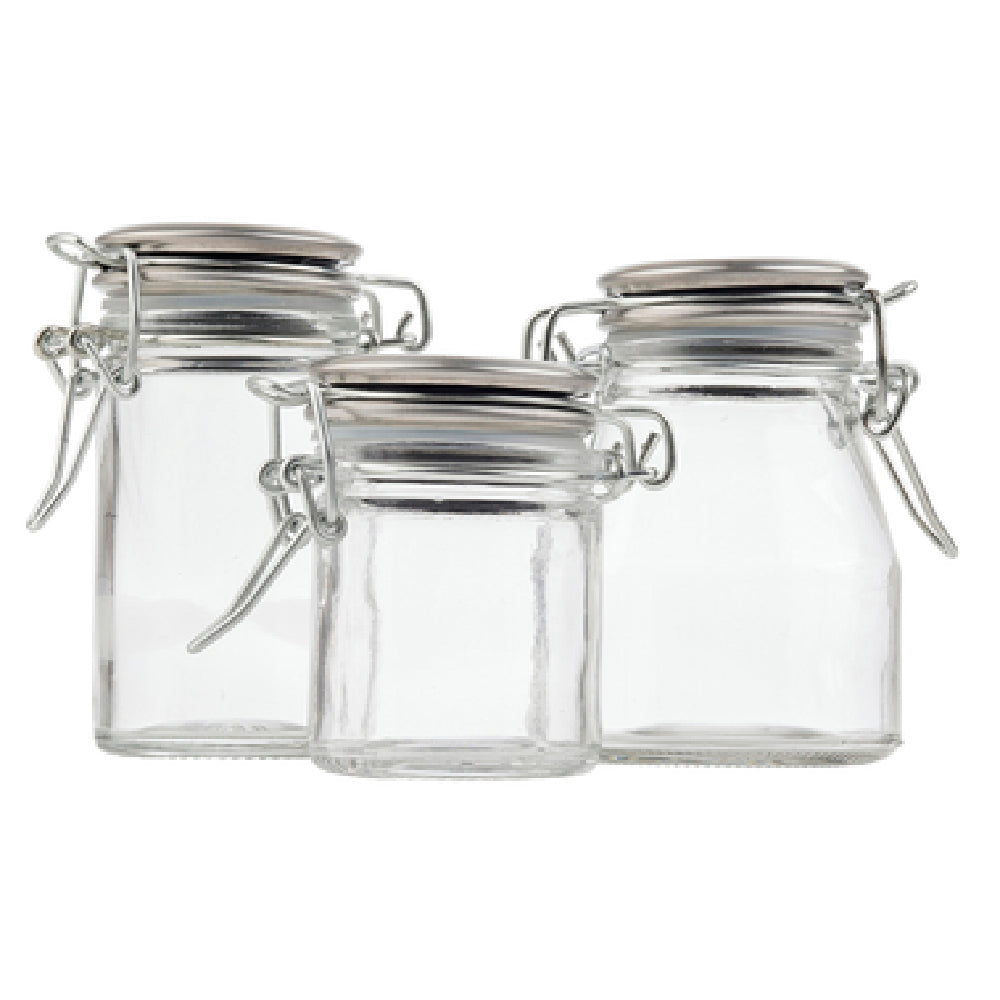 TableCraft Products 10107 - Spice Jars, 3 Oz., 2-1/4" X 2-1/4" X 3-1/4"