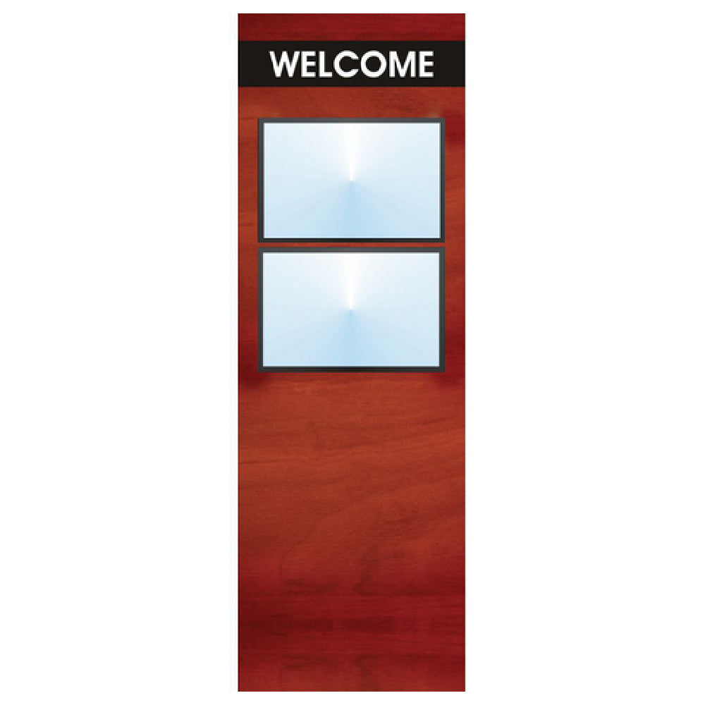 Hubert 60620 - Menu Board, 2-pocket, Floor Stand