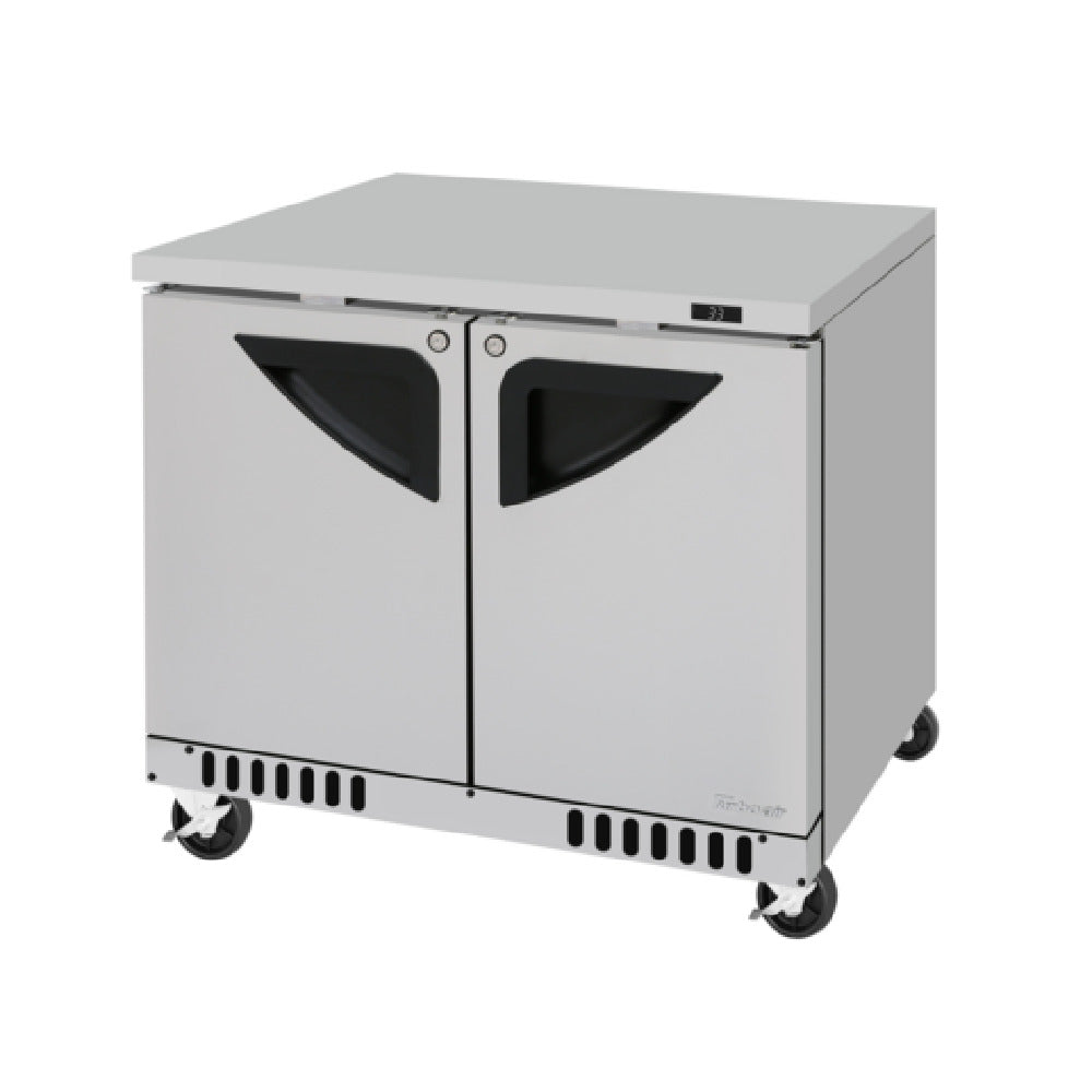 Turbo Air TUR-36SD-FB-N Super Deluxe Series Undercounter Refrigerator Front Breathing Airflow