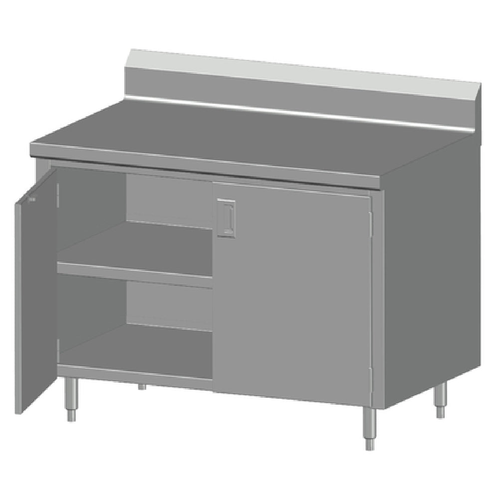 SPG 5CBT-24BHD - Universal Stainless Work Table, Cabinet Case With Hinged Doors, 60"W X 24"D