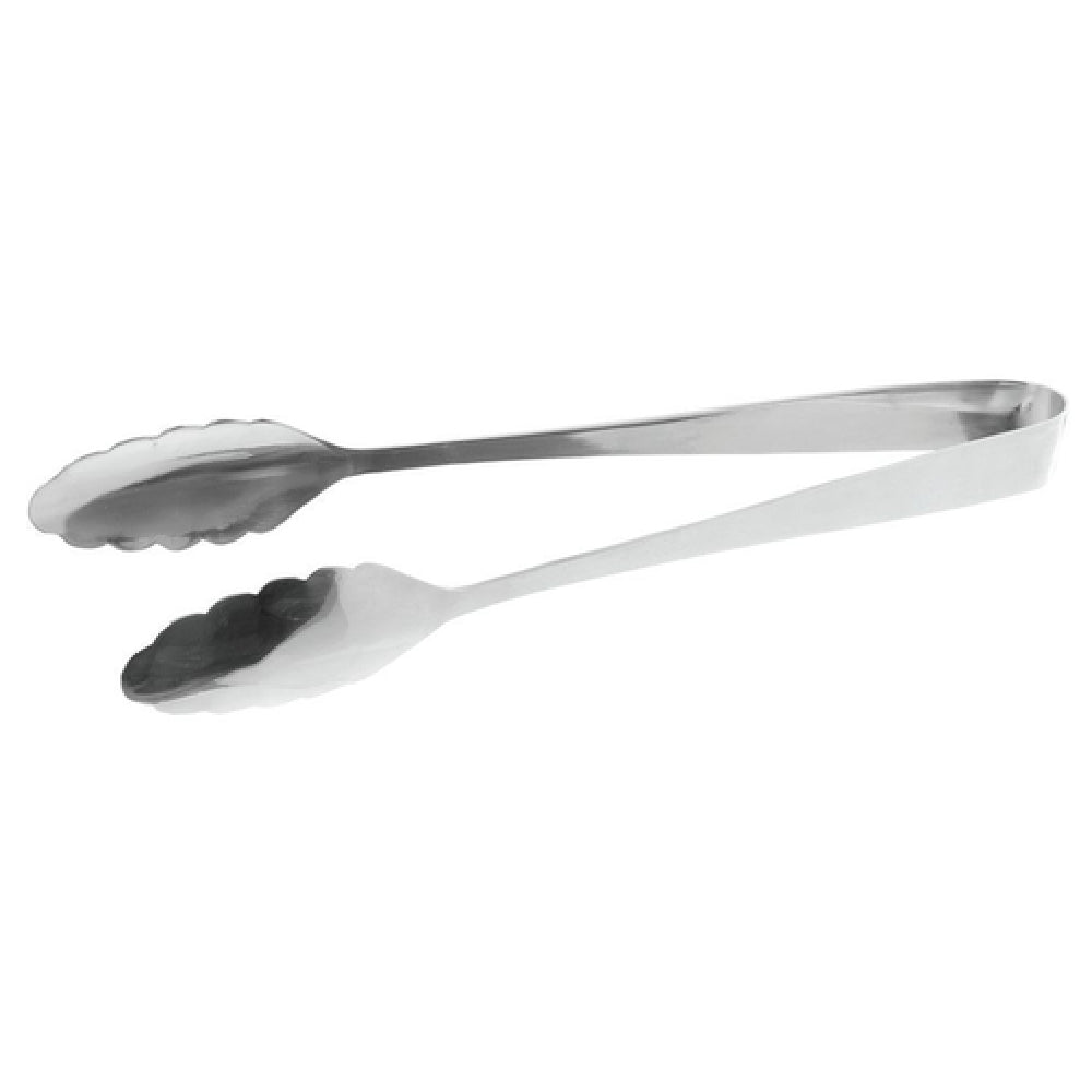Hubert 20632 - Serving Tongs, 9", Scalloped
