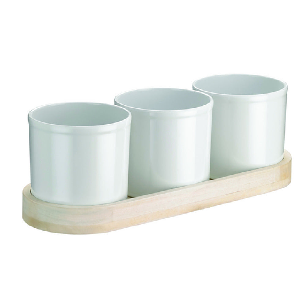 Hubert 48604 - Expressly Hubert® Holder, 21"L X 7"W X 2"H, Mango Wood